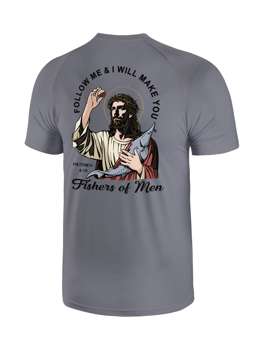 Follow Jesus and Become Fishers of Men UPF Tee