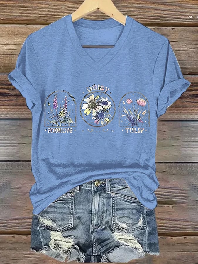 Women's Floral FDT Print T-Shirt