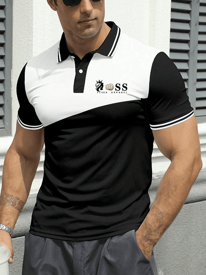 Lässiges Poloshirt für Herren mit Buchstabendruck