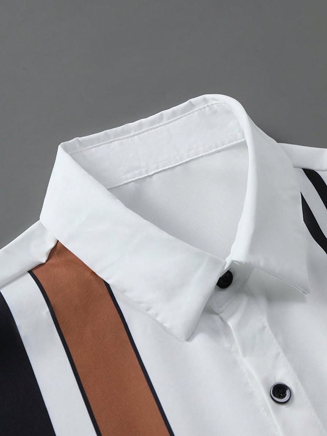 Modischer, bedruckter Freizeitanzug für Herren