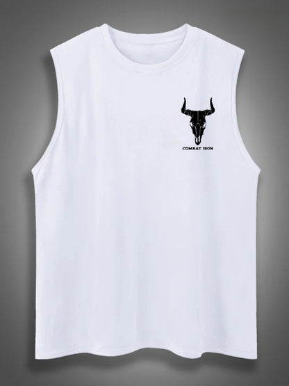 If Genders Confuse You Go Milk A Bull Print Cotton Sleeveless Tank Tops
