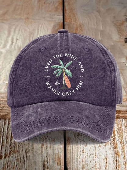 Women'S Casual Scripture Faith Graphic Print Baseball Cap