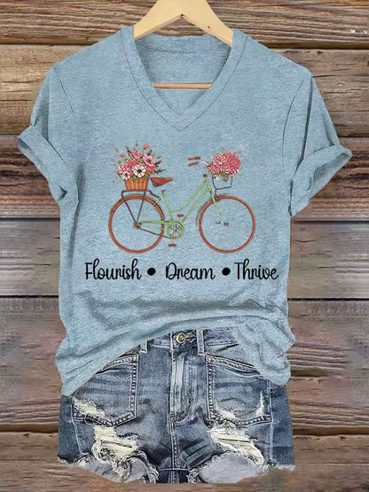 Women's  FTD Print Casual T-Shirt