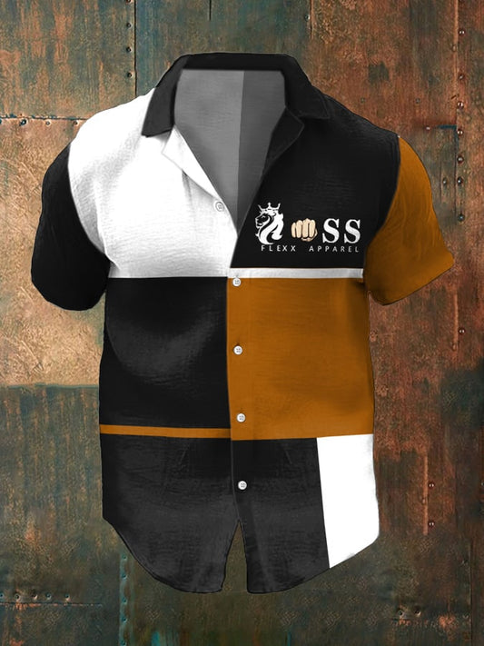 Herren Kontrast Business Casual Hemd