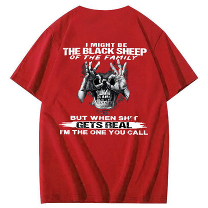 The Blacksheep Of  The Family Pattern Print 100%Cotton T-Shirt