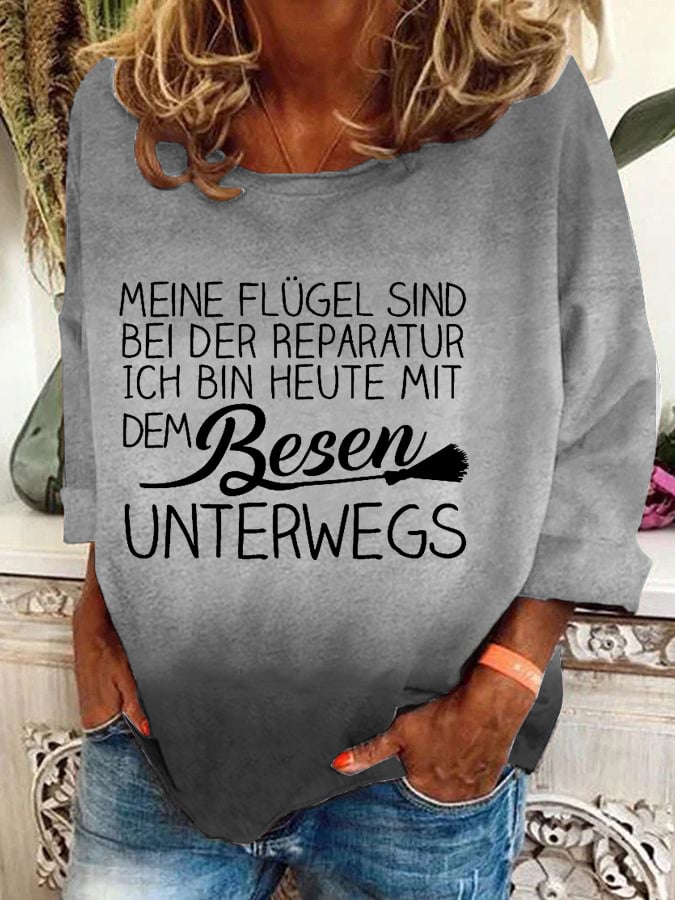 "Meine Flügel sind bei der Reparatur ..." Sweatshirt