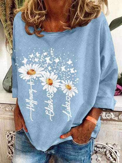 Hoffnung, Glück, Liebe Sweatshirt