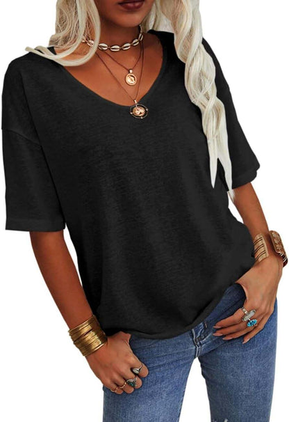 Summer Casual T-shirt Basic Tops (Buy 2 Free Shipping)