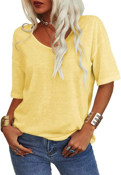 Summer Casual T-shirt Basic Tops (Buy 2 Free Shipping)