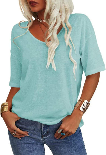 Summer Casual T-shirt Basic Tops (Buy 2 Free Shipping)