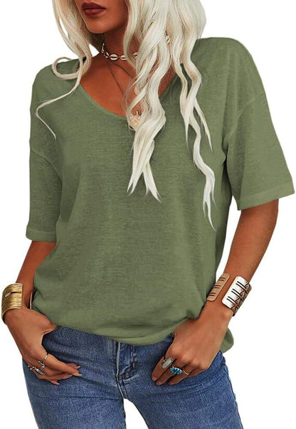 Summer Casual T-shirt Basic Tops (Buy 2 Free Shipping)
