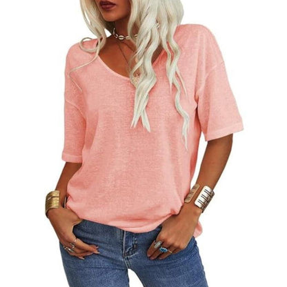 Summer Casual T-shirt Basic Tops (Buy 2 Free Shipping)