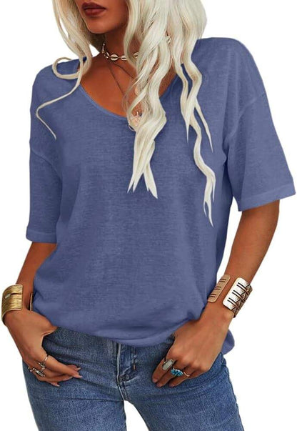 Summer Casual T-shirt Basic Tops (Buy 2 Free Shipping)