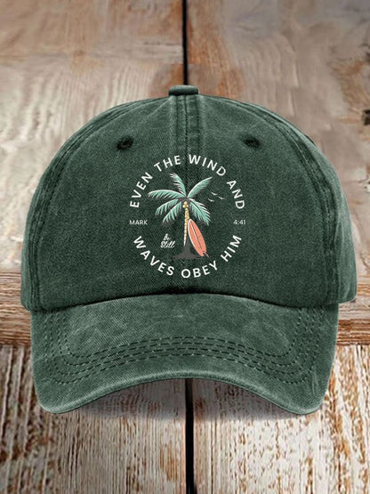 Women'S Casual Scripture Faith Graphic Print Baseball Cap