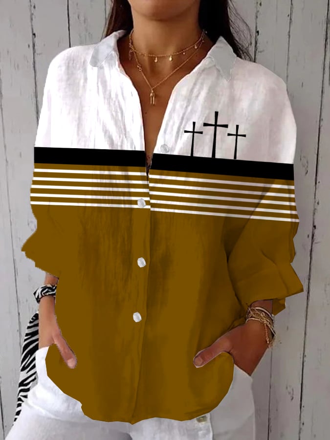 Women's Faith Printed Casual Shirt