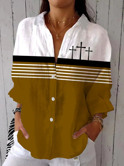 Women's Faith Printed Casual Shirt