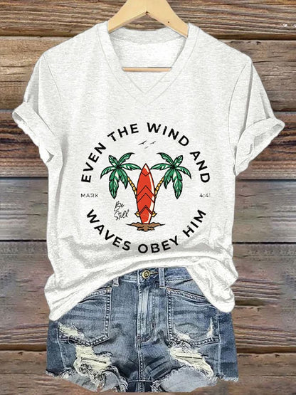 Women'S Casual Christian Scripture Graphic Print Short Sleeve T-Shirt