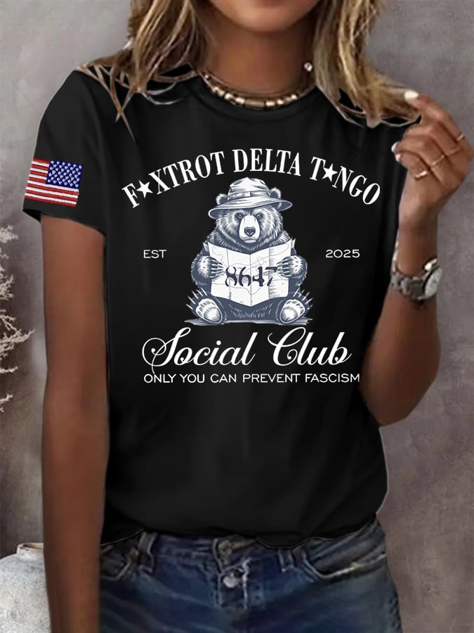 Women's FDT Print Casual T-shirt