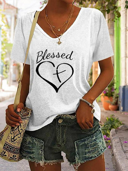 Women's jesus has my back reversible print t-shirt