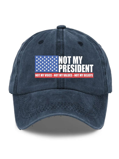 Unisex Not my President Print Hat