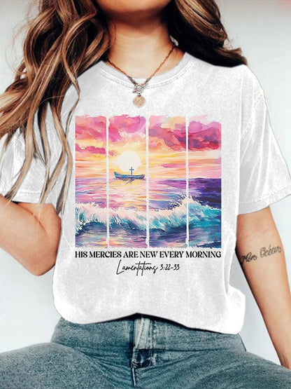 Women's His Mercy is New Every Morning Print T-shirt