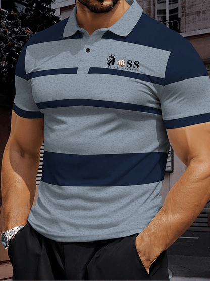 Lässiges Poloshirt für Herren mit Buchstabendruck