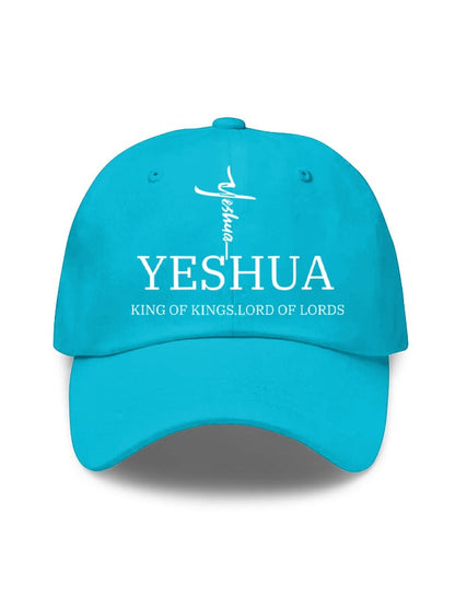 Unisex Flag Cross “Yeshua King OF Kings Lord Of Lords” Print Baseball Cap