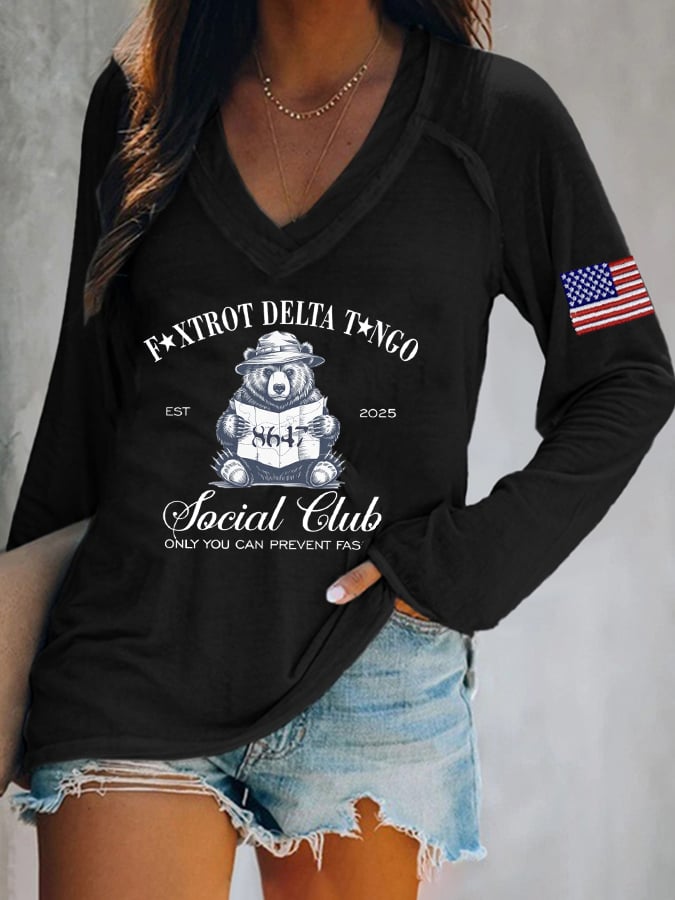 Women's FDT Print Casual T-shirt