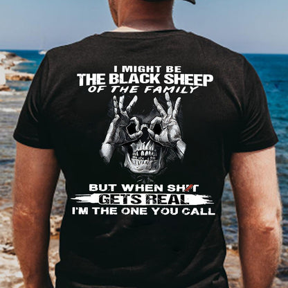 The Blacksheep Of  The Family Pattern Print 100%Cotton T-Shirt