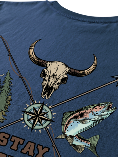 Stay Wild Embrace Adventure Unisex Classic Cotton Tee