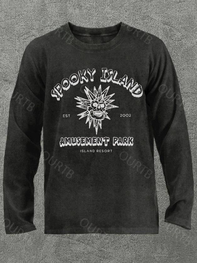 Spooky Island Halloween Cotton Long Sleeve T-Shirt