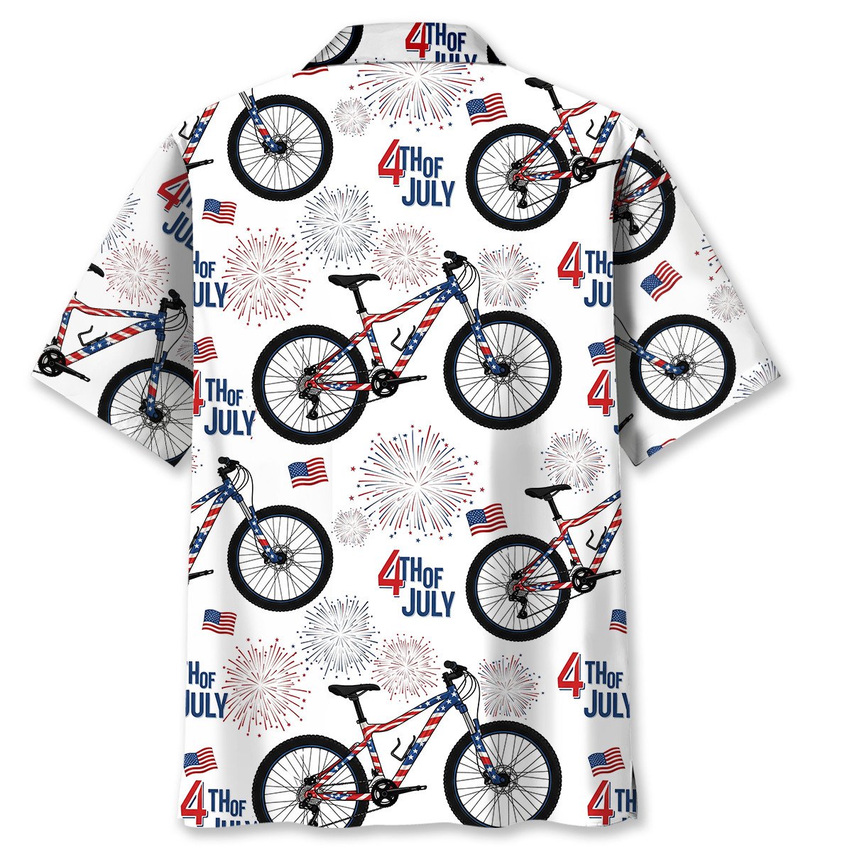 Mountain Bike Independence Day Hawaiian Shirt