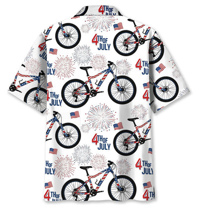 Mountain Bike Independence Day Hawaiian Shirt