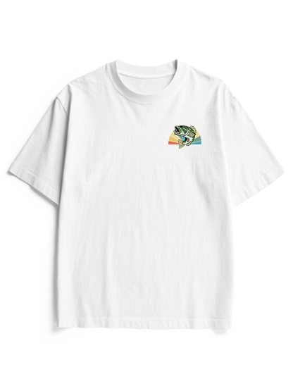 Hooked on the Reel Life Unisex Heavyweight Cotton T-Shirt