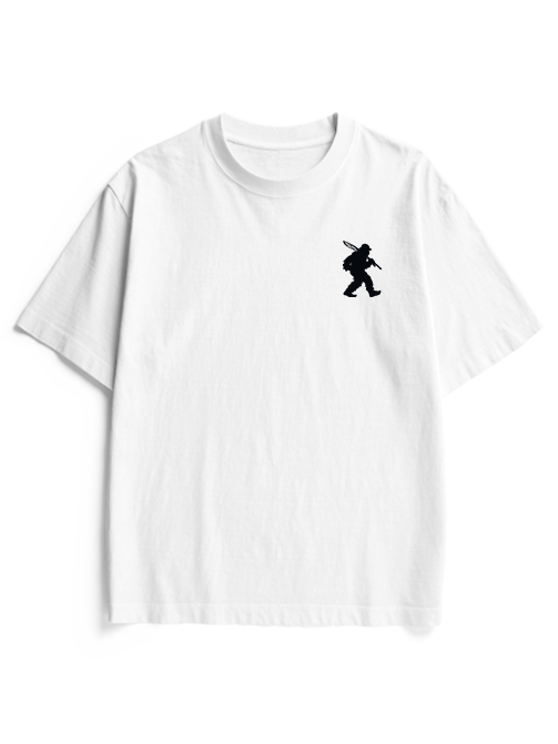 Bigfoot Loves Trout Unisex Heavyweight Cotton T-Shirt