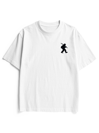 Bigfoot Loves Trout Unisex Heavyweight Cotton T-Shirt