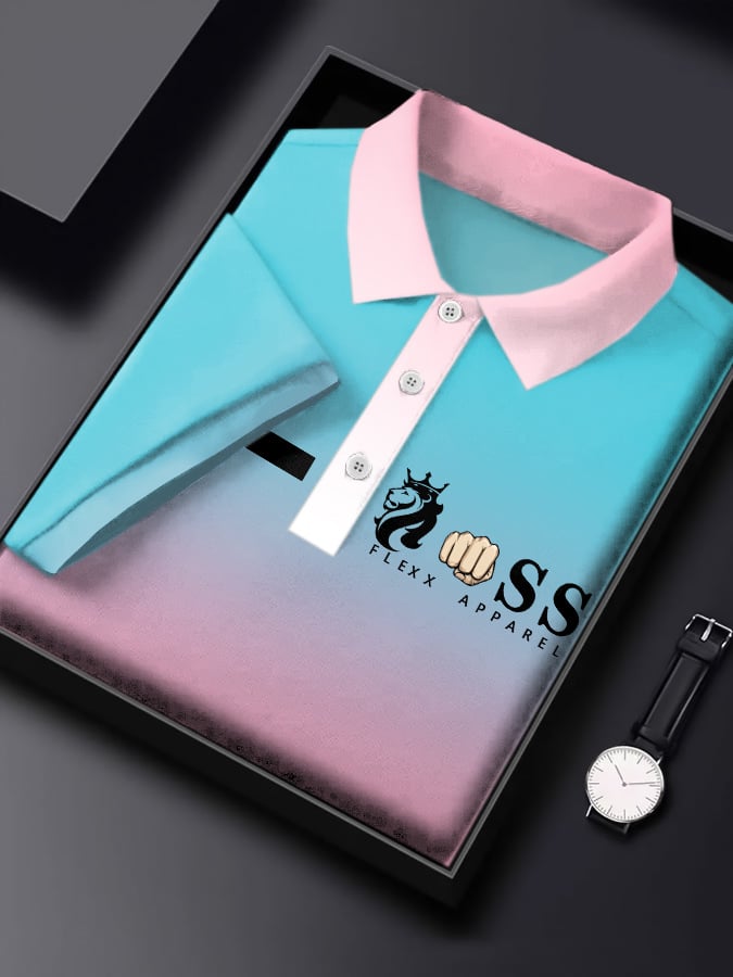 Lässiges Poloshirt für Herren mit Buchstabendruck