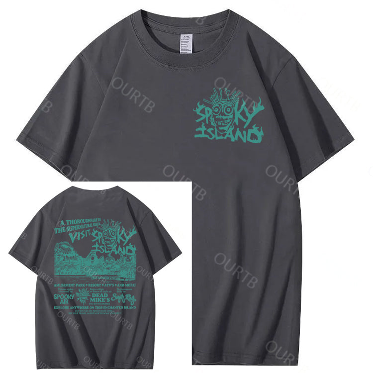 Spooky Island Halloween 100% Cotton T-Shirt