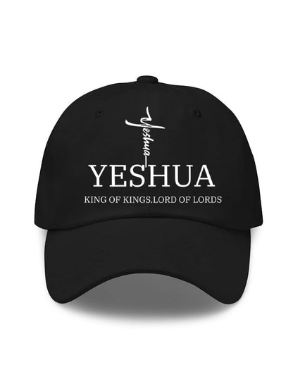 Unisex Flag Cross “Yeshua King OF Kings Lord Of Lords” Print Baseball Cap