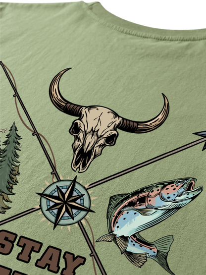 Stay Wild Embrace Adventure Unisex Classic Cotton Tee