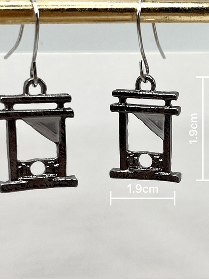Unisex Retro Personalized Guillotine FDT Earrings