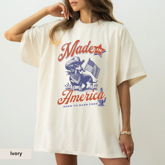Dachshund Short Haired Made In America Shirt