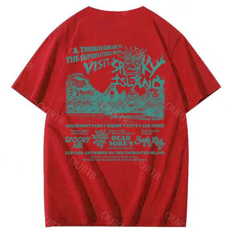 Spooky Island Halloween 100% Cotton T-Shirt
