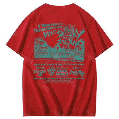Spooky Island Halloween 100% Cotton T-Shirt