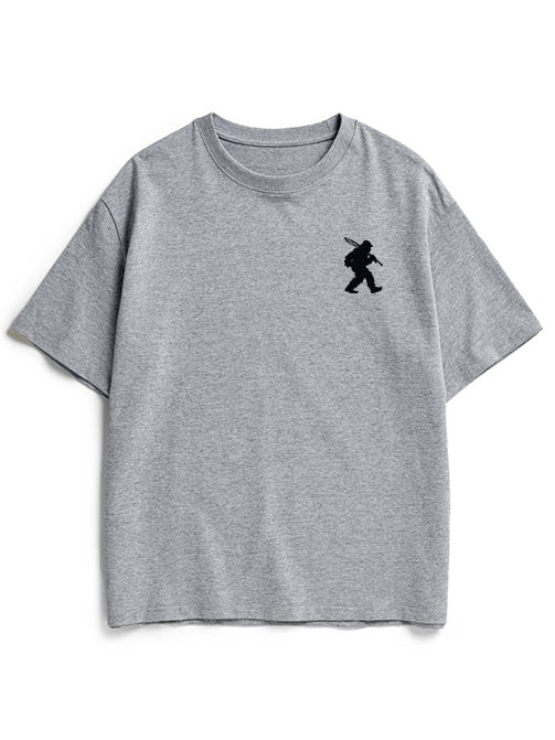 Bigfoot Loves Trout Unisex Heavyweight Cotton T-Shirt