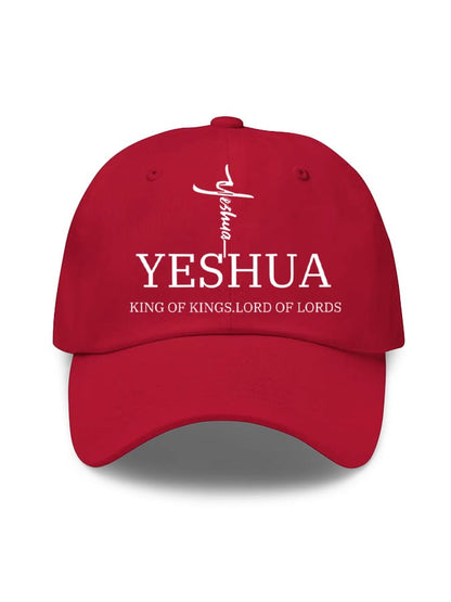 Unisex Flag Cross “Yeshua King OF Kings Lord Of Lords” Print Baseball Cap