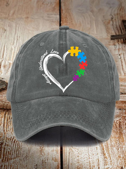 Autism Awareness Print Baseball Cap