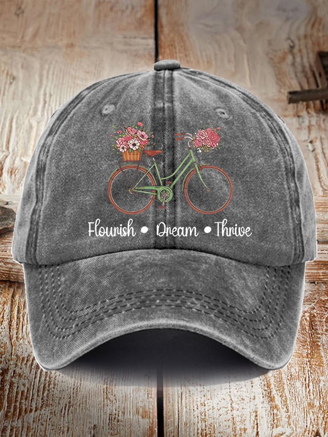 Unisex casual FTD washed cotton hat