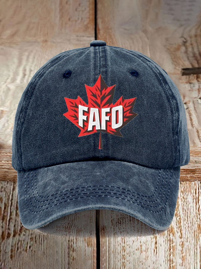 Unisex Retro FAFO Printed Baseball Cap