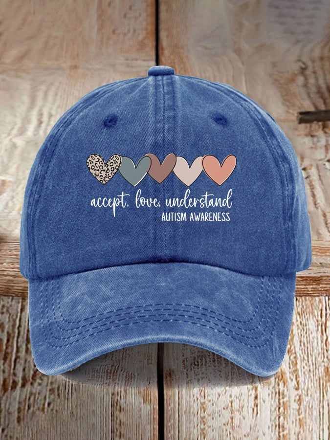 Unisex Autism Awareness Print Baseball Cap